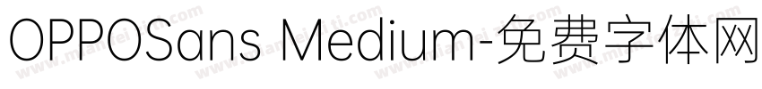 OPPOSans Medium字体转换
